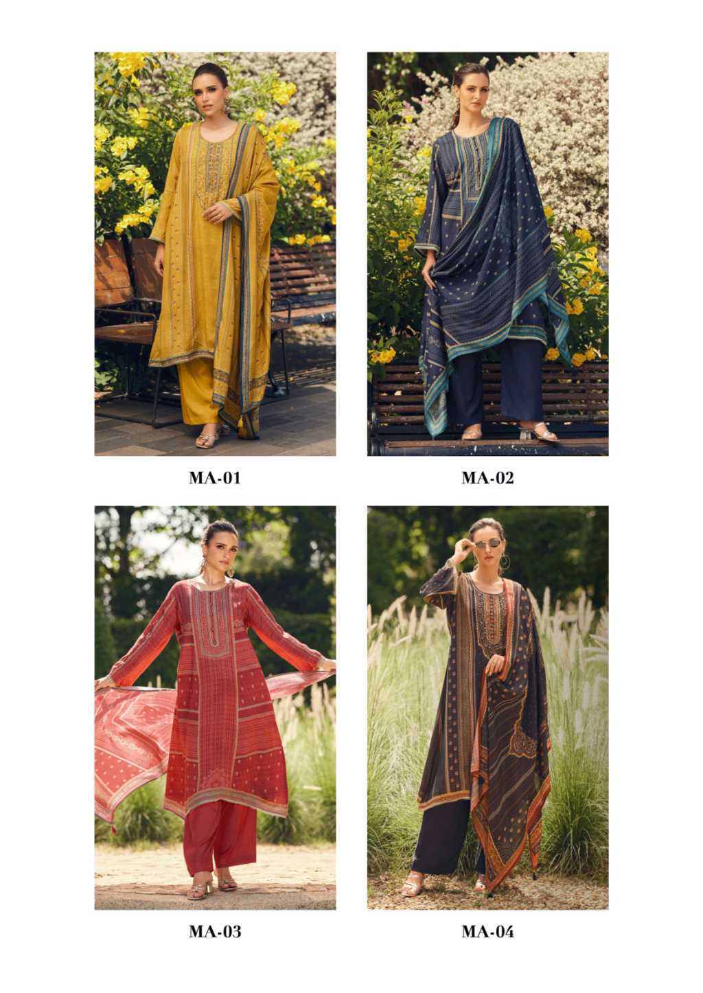 The Heritage Shop Maaya Viscose Salwar Suit Catalog 4 Pcs - Image 19