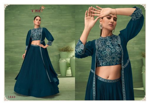 Vamika Celebrity Vol 5 Lehenga Choli with Koti Fancy Catalog 3 Pcs - Image 3