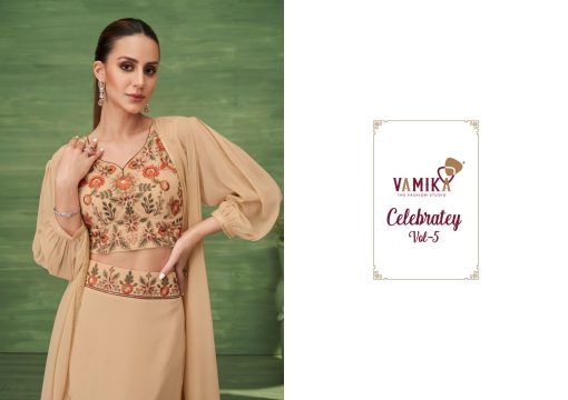 Vamika Celebrity Vol 5 Lehenga Choli with Koti Fancy Catalog 3 Pcs - Image 7