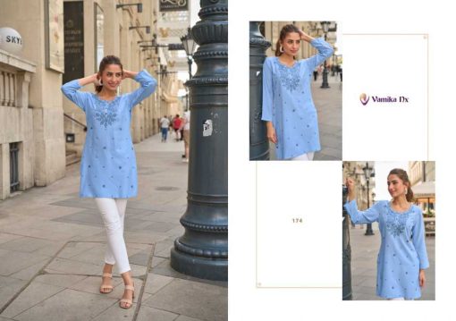 Vamika Cherry Rayon Tops Catalog 6 Pcs - Image 9