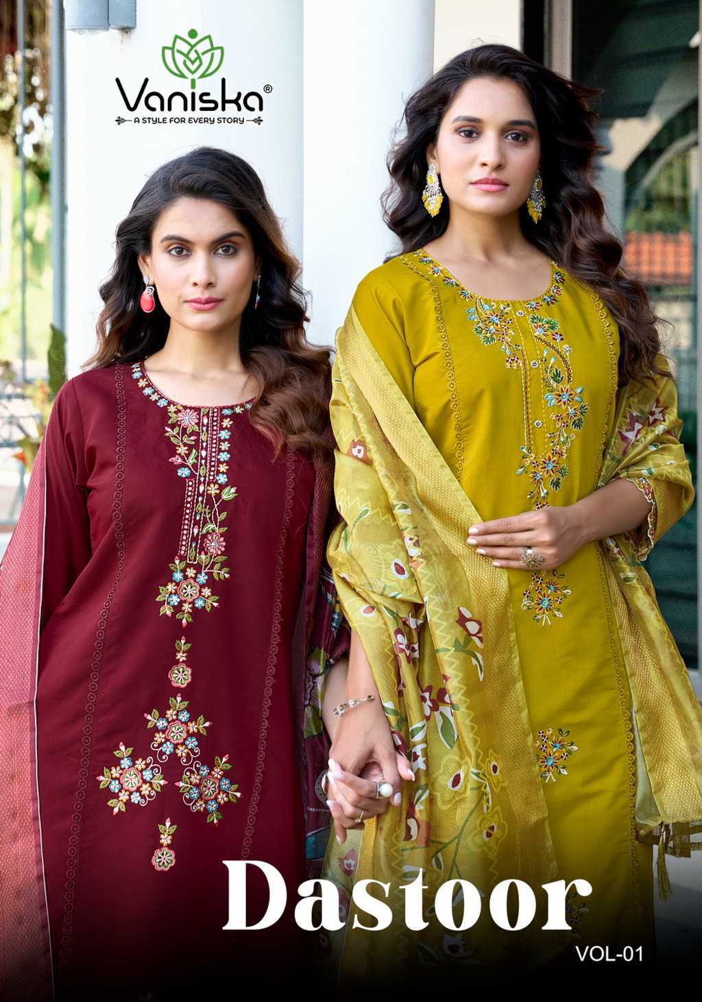 Vaniska Dastoor Vol 1 Kurti with Dupatta Bottom Silk Catalog 6 Pcs (1) Vaniska Dastoor Vol 1 Kurti with Dupatta Bottom Silk Catalog 6 Pcs - Image 2