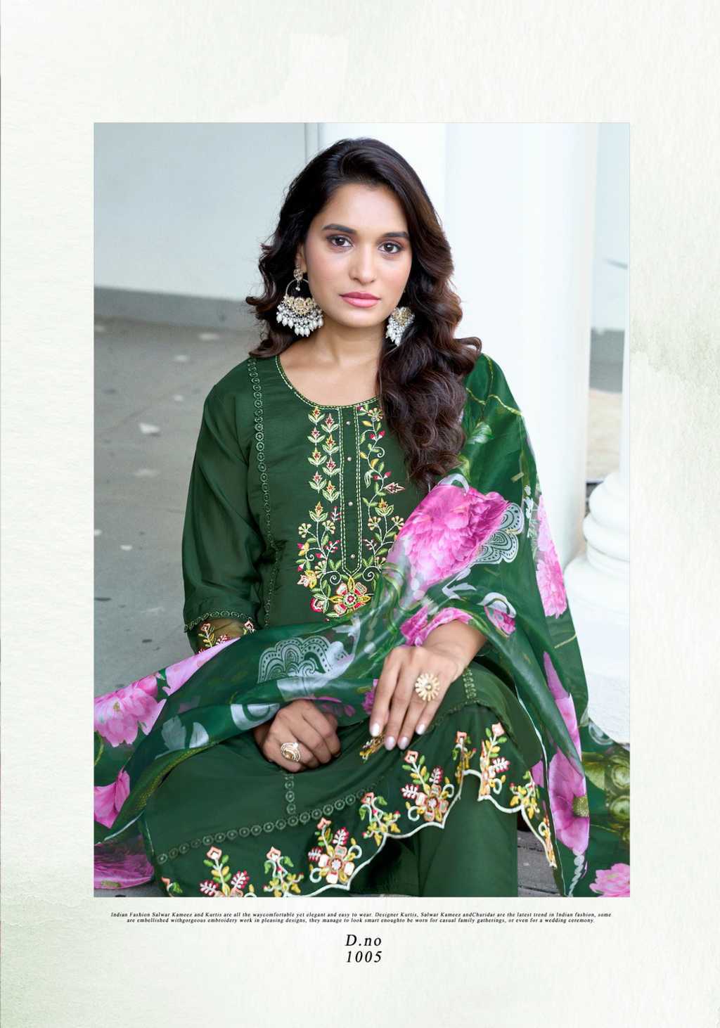 Vaniska Dastoor Vol 1 Kurti with Dupatta Bottom Silk Catalog 6 Pcs (11) Vaniska Dastoor Vol 1 Kurti with Dupatta Bottom Silk Catalog 6 Pcs - Image 12