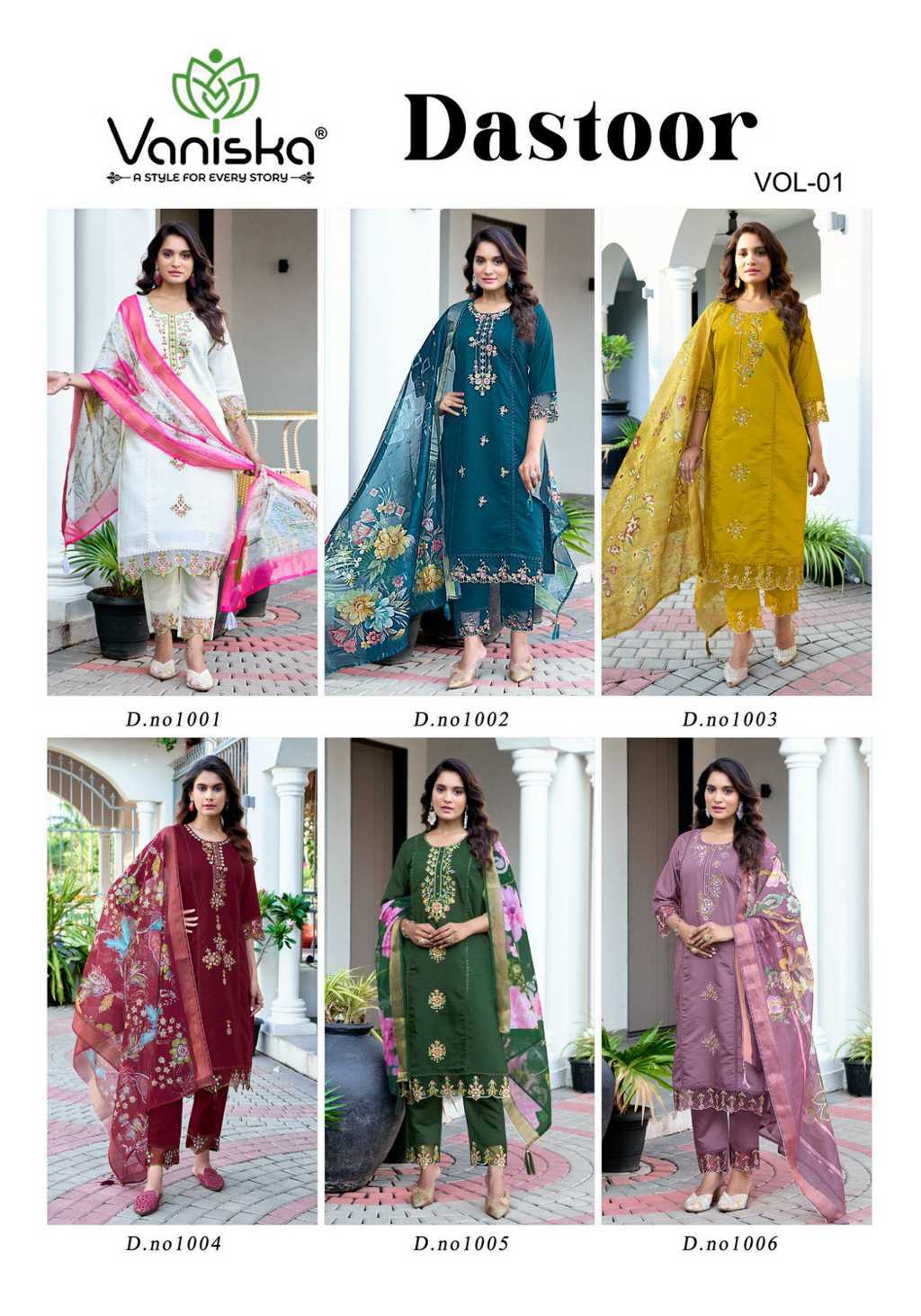 Vaniska Dastoor Vol 1 Kurti with Dupatta Bottom Silk Catalog 6 Pcs (15) Vaniska Dastoor Vol 1 Kurti with Dupatta Bottom Silk Catalog 6 Pcs - Image 16