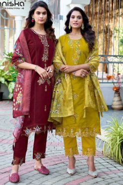 Vaniska Dastoor Vol 1 Kurti with Dupatta Bottom Silk Catalog 6 Pcs