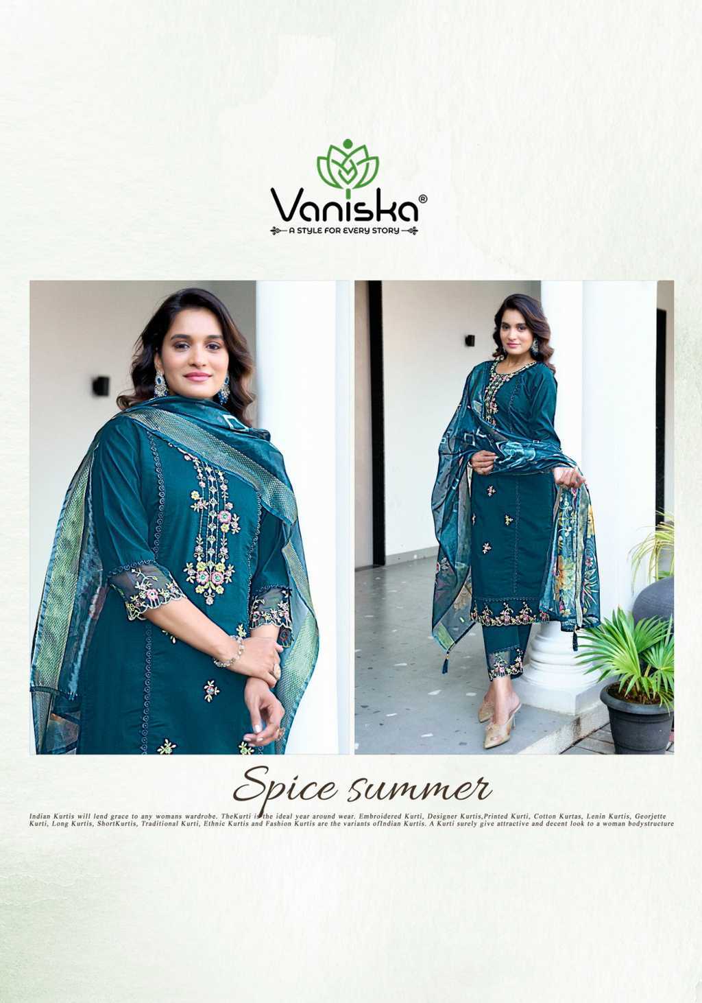 Vaniska Dastoor Vol 1 Kurti with Dupatta Bottom Silk Catalog 6 Pcs (5) Vaniska Dastoor Vol 1 Kurti with Dupatta Bottom Silk Catalog 6 Pcs - Image 6
