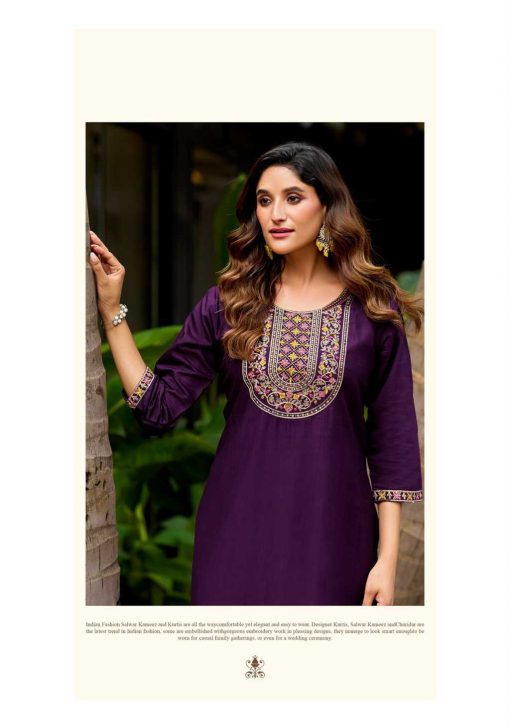 Vaniska Five Star Vol 2 Silk Kurti Catalog 8 Pcs - Image 11