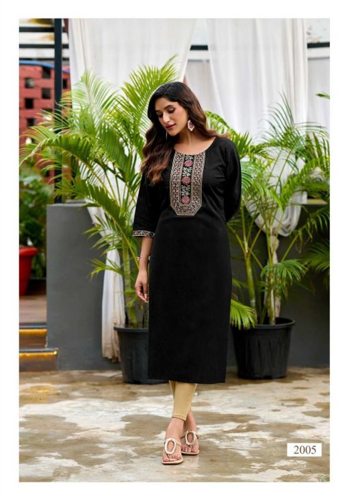 Vaniska Five Star Vol 2 Silk Kurti Catalog 8 Pcs - Image 10