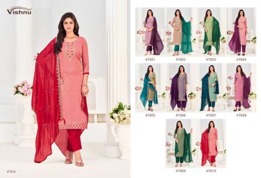 Vishnu Aayat Fancy Salwar Suit Catalog 10 Pcs - Image 11