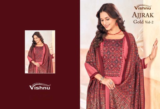 Vishnu Ajjrak Gold Vol 2 Fancy Salwar Suit Catalog 12 Pcs 11 510x348 - Vishnu Ajjrak Gold Vol 2 Fancy Salwar Suit Catalog 12 Pcs