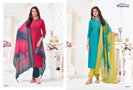 Vishnu Alavira Fancy Salwar Suit Catalog 12 Pcs - Image 8