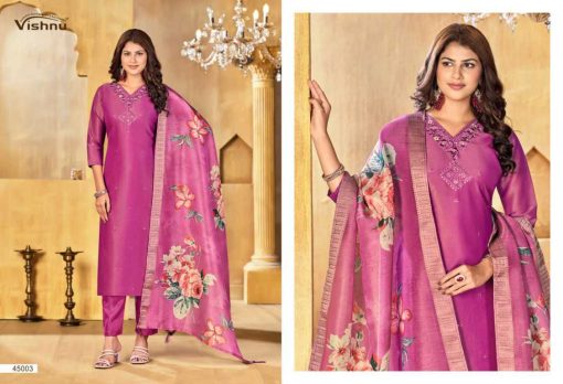 Vishnu Alfaaz Vol 3 Silk Salwar Suit Catalog 12 Pcs - Image 12