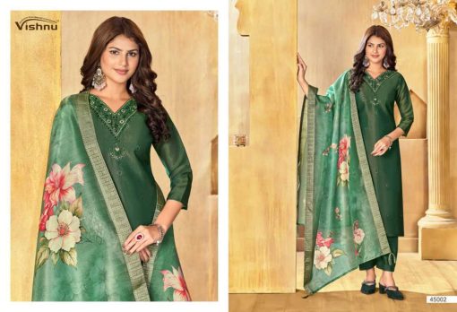 Vishnu Alfaaz Vol 3 Silk Salwar Suit Catalog 12 Pcs - Image 3