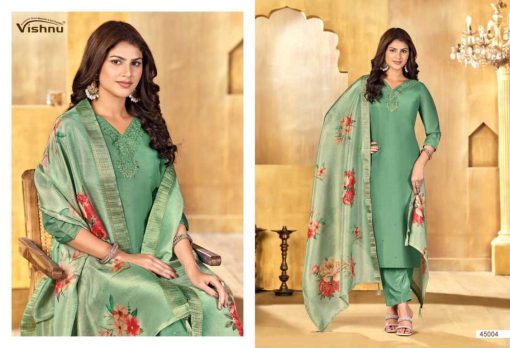Vishnu Alfaaz Vol 3 Silk Salwar Suit Catalog 12 Pcs - Image 6