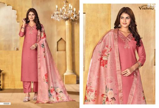 Vishnu Alfaaz Vol 3 Silk Salwar Suit Catalog 12 Pcs - Image 8