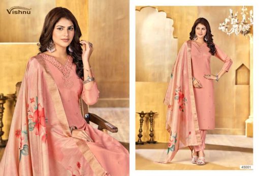 Vishnu Alfaaz Vol 3 Silk Salwar Suit Catalog 12 Pcs - Image 9