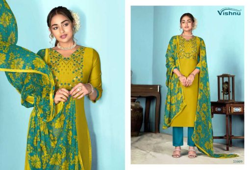 Vishnu Dermy Cool Vol 24 Silk Salwar Suit Catalog 12 Pcs - Image 7