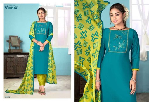 Vishnu Dermy Cool Vol 24 Silk Salwar Suit Catalog 12 Pcs - Image 8