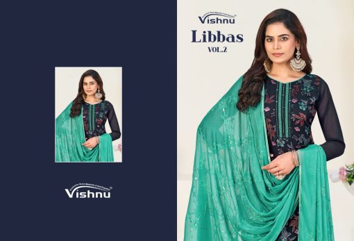 Vishnu Libbas Vol 2 Georgette Salwar Suit Catalog 12 Pcs - Image 9