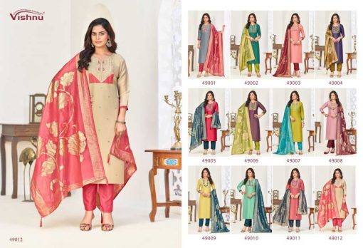 Vishnu Nadia Fancy Salwar Suit Catalog 12 Pcs - Image 13