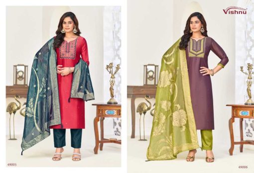 Vishnu Nadia Fancy Salwar Suit Catalog 12 Pcs - Image 9