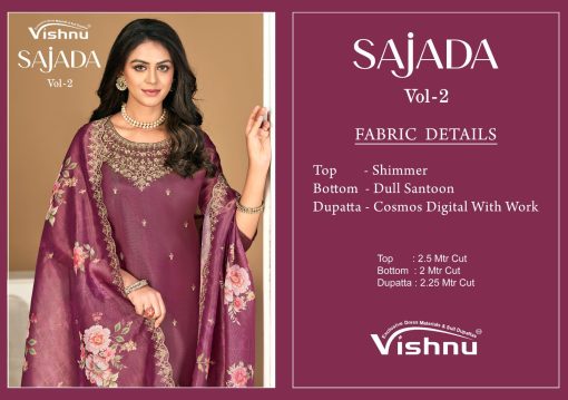 Vishnu Sajada Vol 2 Fancy Salwar Suit Catalog 12 Pcs 13 510x359 - Vishnu Sajada Vol 2 Fancy Salwar Suit Catalog 12 Pcs