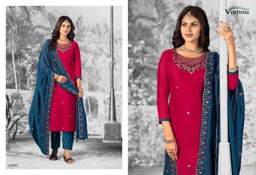 Vishnu Shivani Vol 2 Silk Salwar Suit Catalog 12 Pcs - Image 12