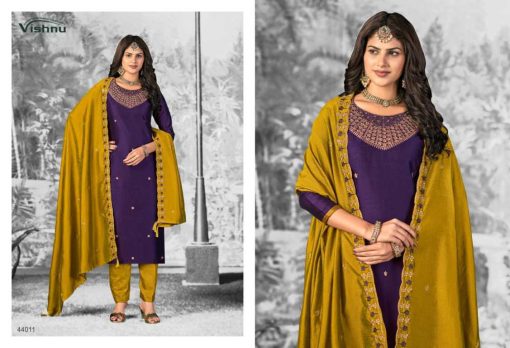 Vishnu Shivani Vol 2 Silk Salwar Suit Catalog 12 Pcs - Image 4
