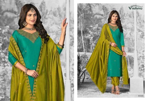 Vishnu Shivani Vol 2 Silk Salwar Suit Catalog 12 Pcs - Image 5