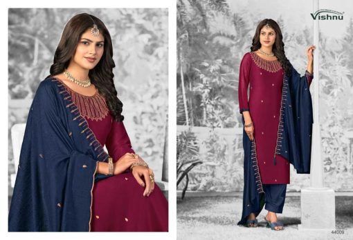 Vishnu Shivani Vol 2 Silk Salwar Suit Catalog 12 Pcs - Image 10