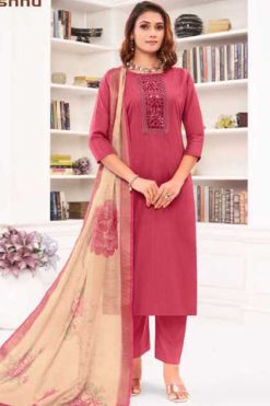 Vishnu Varnika Silk Salwar Suit Catalog 12 Pcs