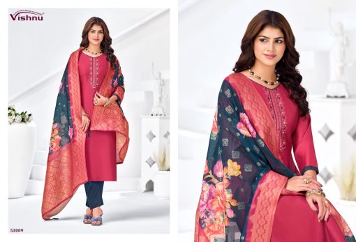 Vishnu Vyomika Vol 2 Silk Salwar Suit Catalog 12 Pcs - Image 4