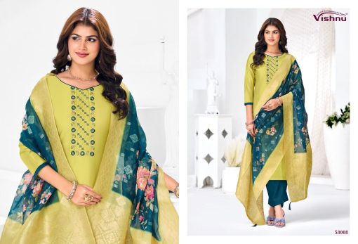 Vishnu Vyomika Vol 2 Silk Salwar Suit Catalog 12 Pcs - Image 5