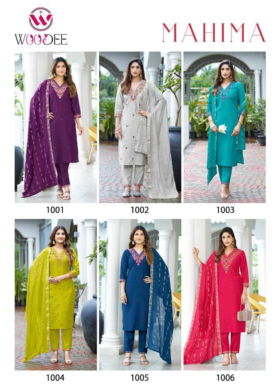 Woodee Mahima Kurti with Dupatta Bottom Viscose Catalog 6 Pcs (11) Woodee Mahima Kurti with Dupatta Bottom Viscose Catalog 6 Pcs - Image 12