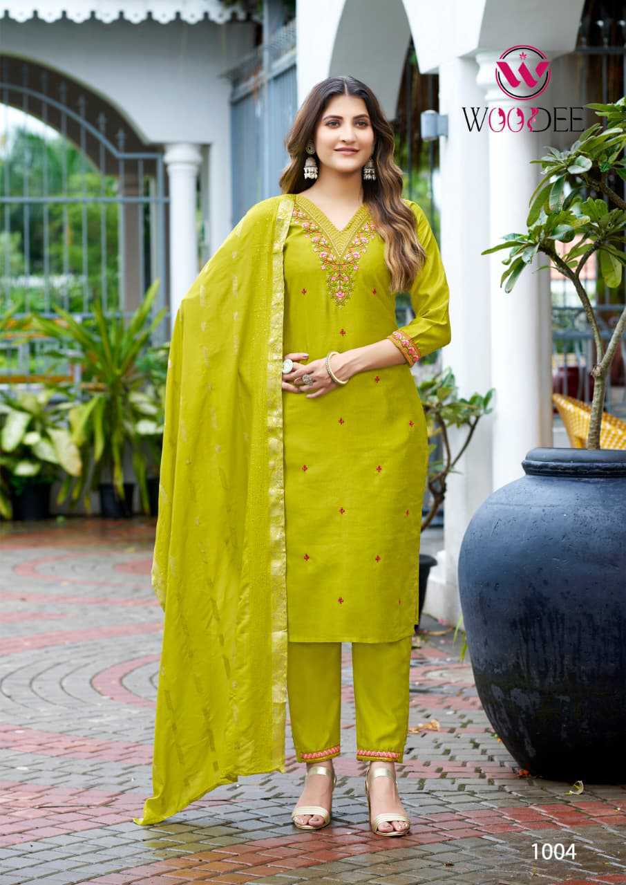 Woodee Mahima Kurti with Dupatta Bottom Viscose Catalog 6 Pcs (8) Woodee Mahima Kurti with Dupatta Bottom Viscose Catalog 6 Pcs - Image 9