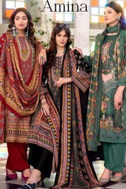 Zulfat Amina by Belliza Pashmina Salwar Suit Catalog 6 Pcs