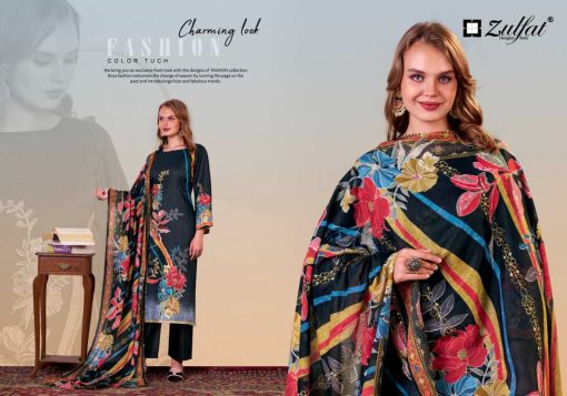 Zulfat Hayat by Belliza Cotton Salwar Suit Catalog 4 Pcs - Image 6