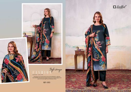 Zulfat Hayat by Belliza Cotton Salwar Suit Catalog 4 Pcs - Image 7