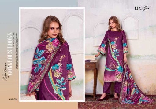 Zulfat Hayat by Belliza Cotton Salwar Suit Catalog 4 Pcs - Image 8