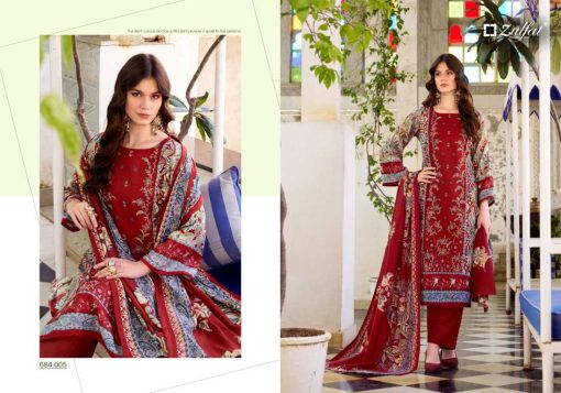 Zulfat Humaira by Belliza Pashmina Salwar Suit Catalog 6 Pcs - Image 11