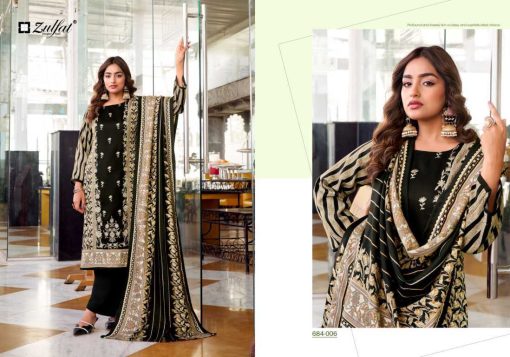 Zulfat Humaira by Belliza Pashmina Salwar Suit Catalog 6 Pcs - Image 12