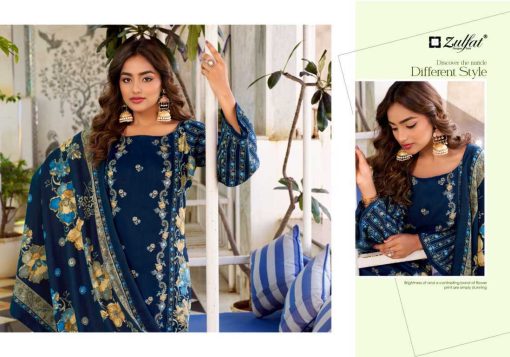 Zulfat Humaira by Belliza Pashmina Salwar Suit Catalog 6 Pcs - Image 5