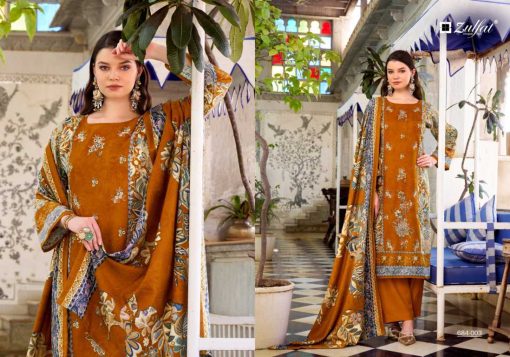 Zulfat Humaira by Belliza Pashmina Salwar Suit Catalog 6 Pcs - Image 8
