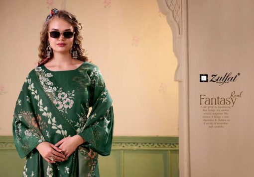 Zulfat Rawiya by Belliza Cotton Salwar Suit Catalog 4 Pcs - Image 3