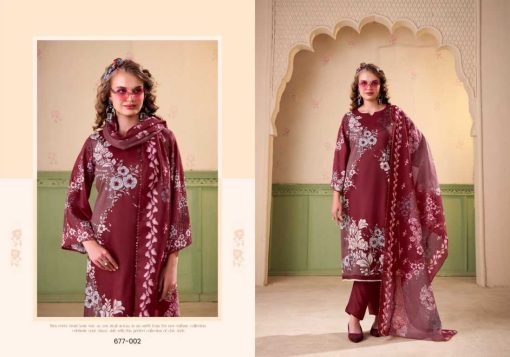 Zulfat Rawiya by Belliza Cotton Salwar Suit Catalog 4 Pcs - Image 5