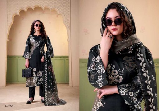Zulfat Rawiya by Belliza Cotton Salwar Suit Catalog 4 Pcs - Image 7
