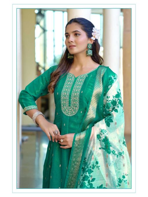 Aanchi Zarna Fancy Kurti with Dupatta Bottom Catalog 4 Pcs - Image 6