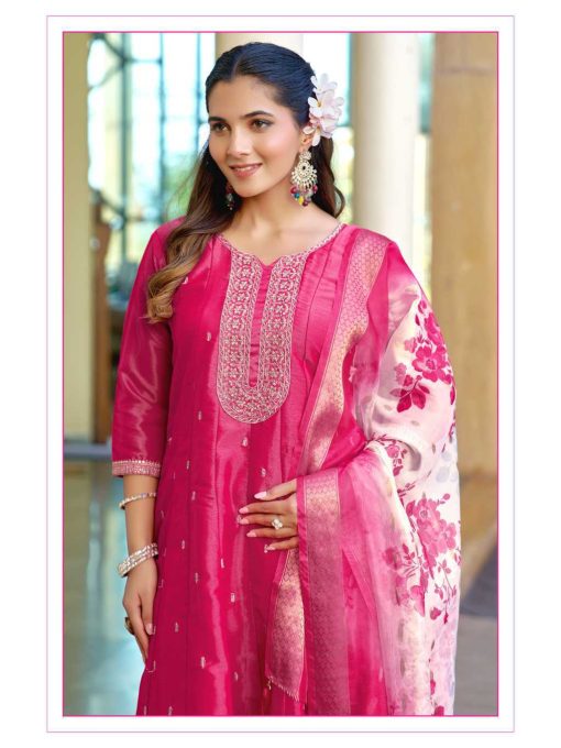 Aanchi Zarna Fancy Kurti with Dupatta Bottom Catalog 4 Pcs - Image 10