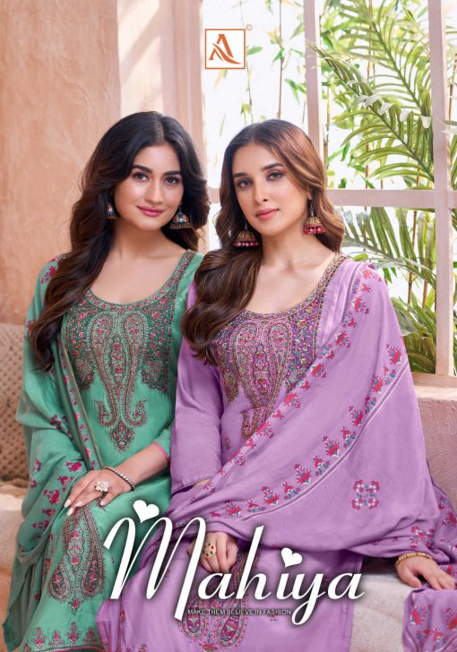 Alok Mahiya Viscose Salwar Suit Catalog 4 Pcs - Image 2