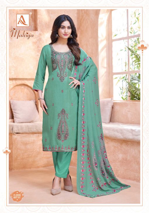 Alok Mahiya Viscose Salwar Suit Catalog 4 Pcs - Image 3