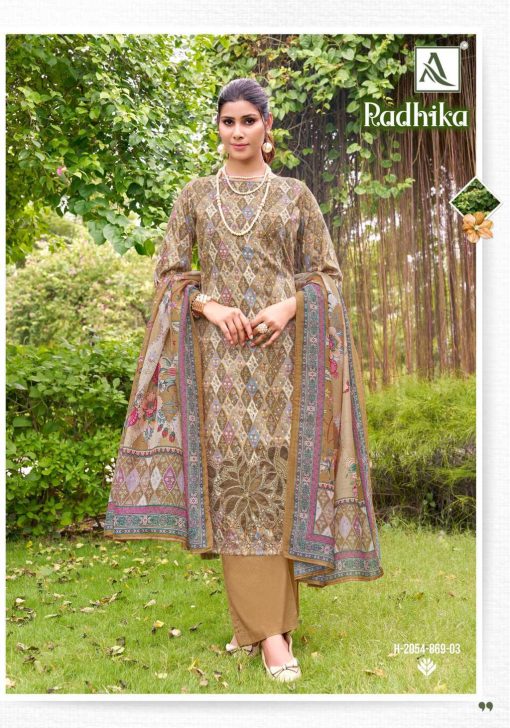 Alok Radhika Cotton Salwar Suit Catalog 4 Pcs - Image 8